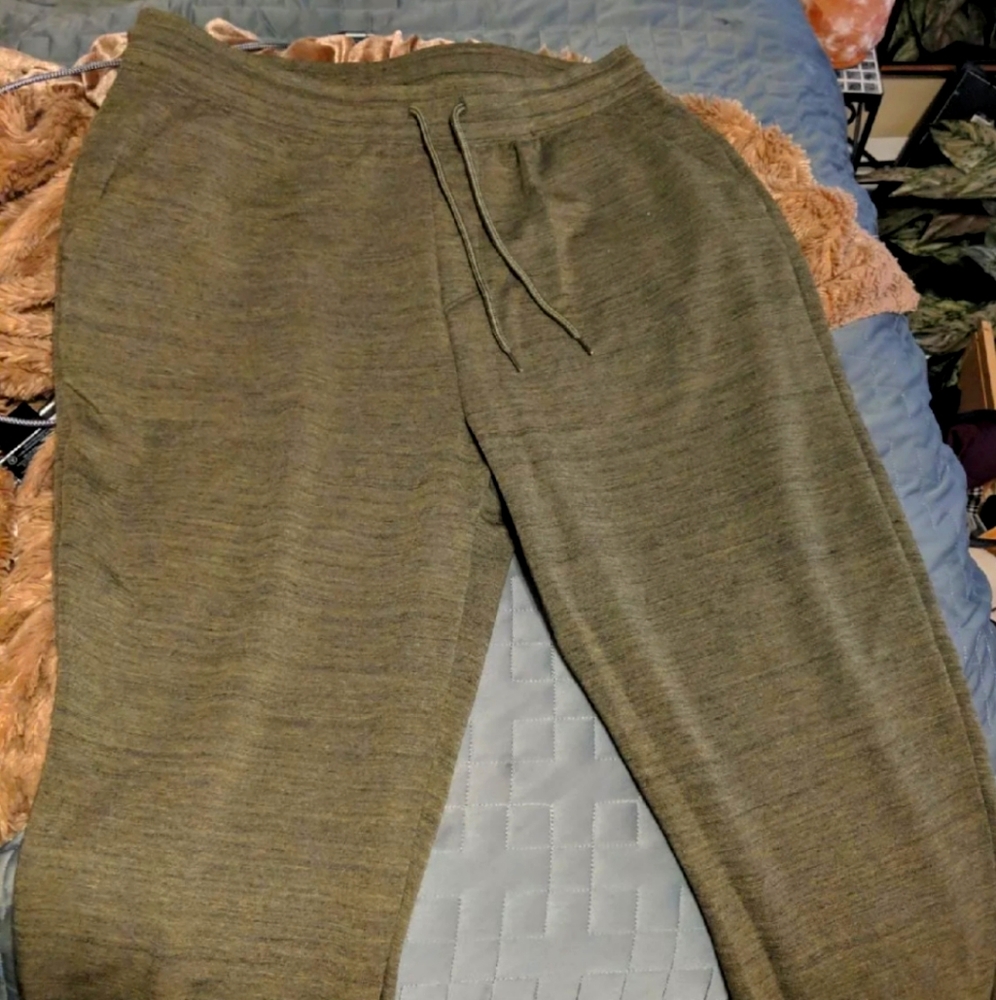 Green sweatpants